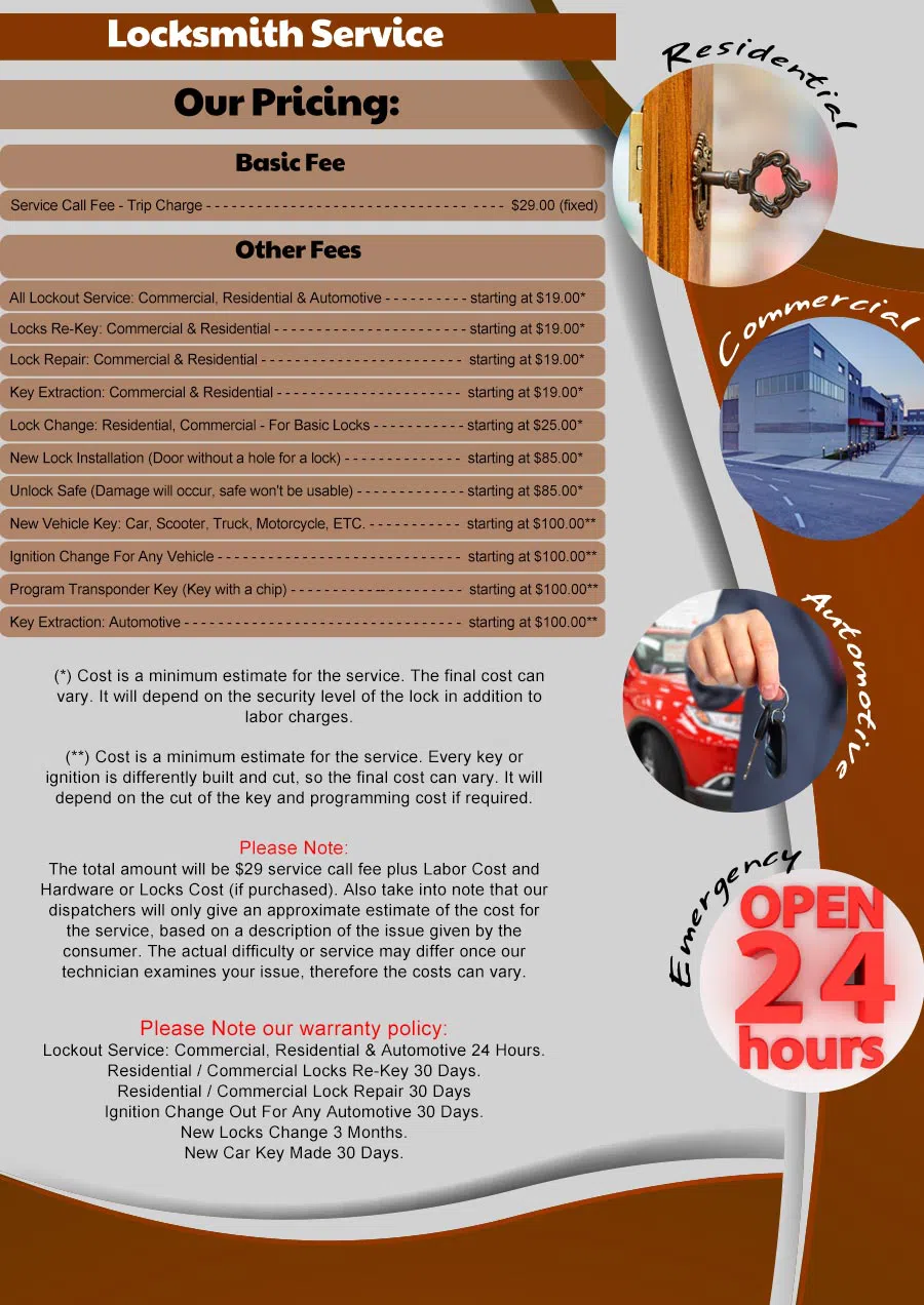 Locksmith Key Shop St Petersburg, FL 727-264-5644